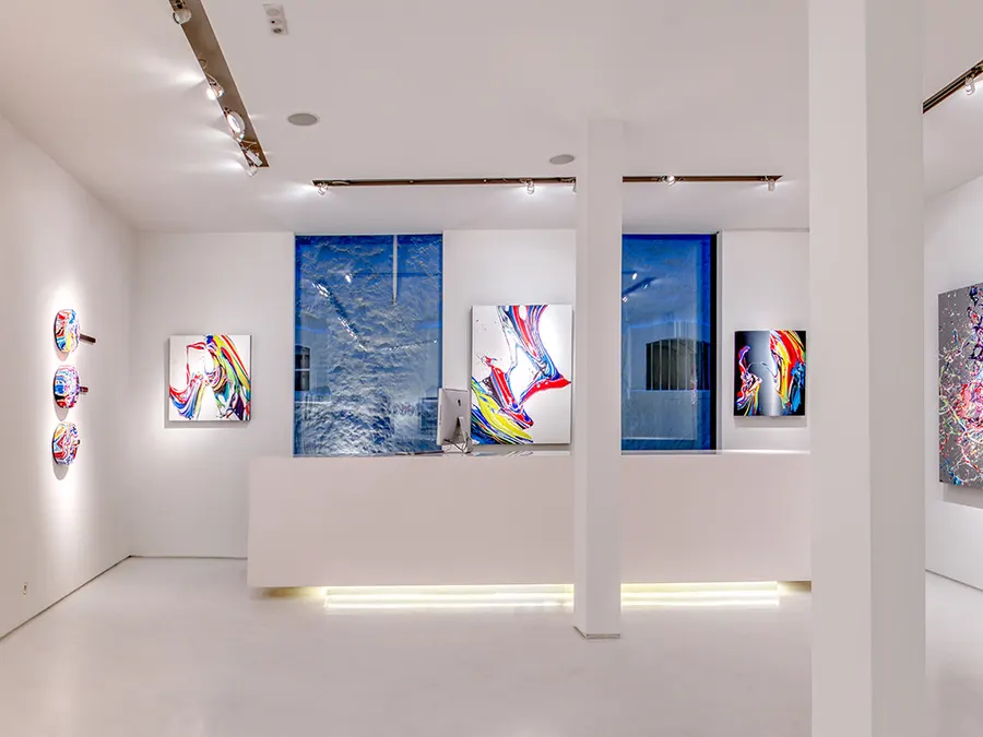 Un pop up store lumineux